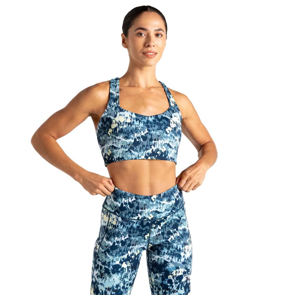 Dare2B Womens Swift Sports Bra Base Layer, Medium Impact, Antibacterial & Sweat Wicking - Perfect for Activewear, Gym & Yoga
