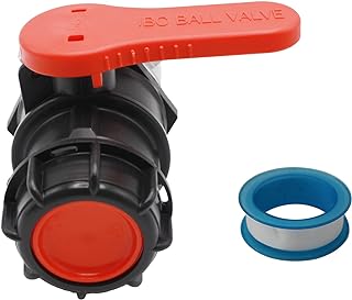 IBC Tote Valve, 2.95" Coarse Thread IBC Tote Adapter, 75mm NPT DN50 Heavy Duty Tote Tank Drain Ball Valve Connector Replacement for IBC Tote Water Liquid Container