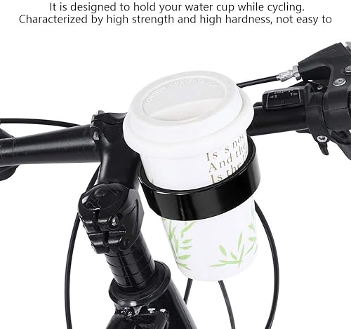 Miniatura 2 de Soporte de taza para manillar Soporte de botella de agua de aleación de aluminio Soporte de taza de café de té Soporte para taza de café Tamaño del