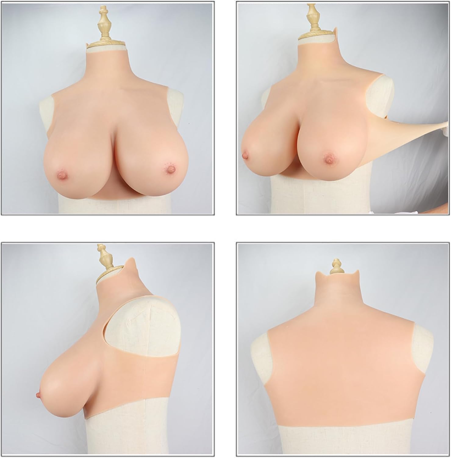 Realistic Silicone Big Tits G/H Cup Breast Forms Fake Boobs Enhancer Shemale Transgender Drag Queen Crossdressing