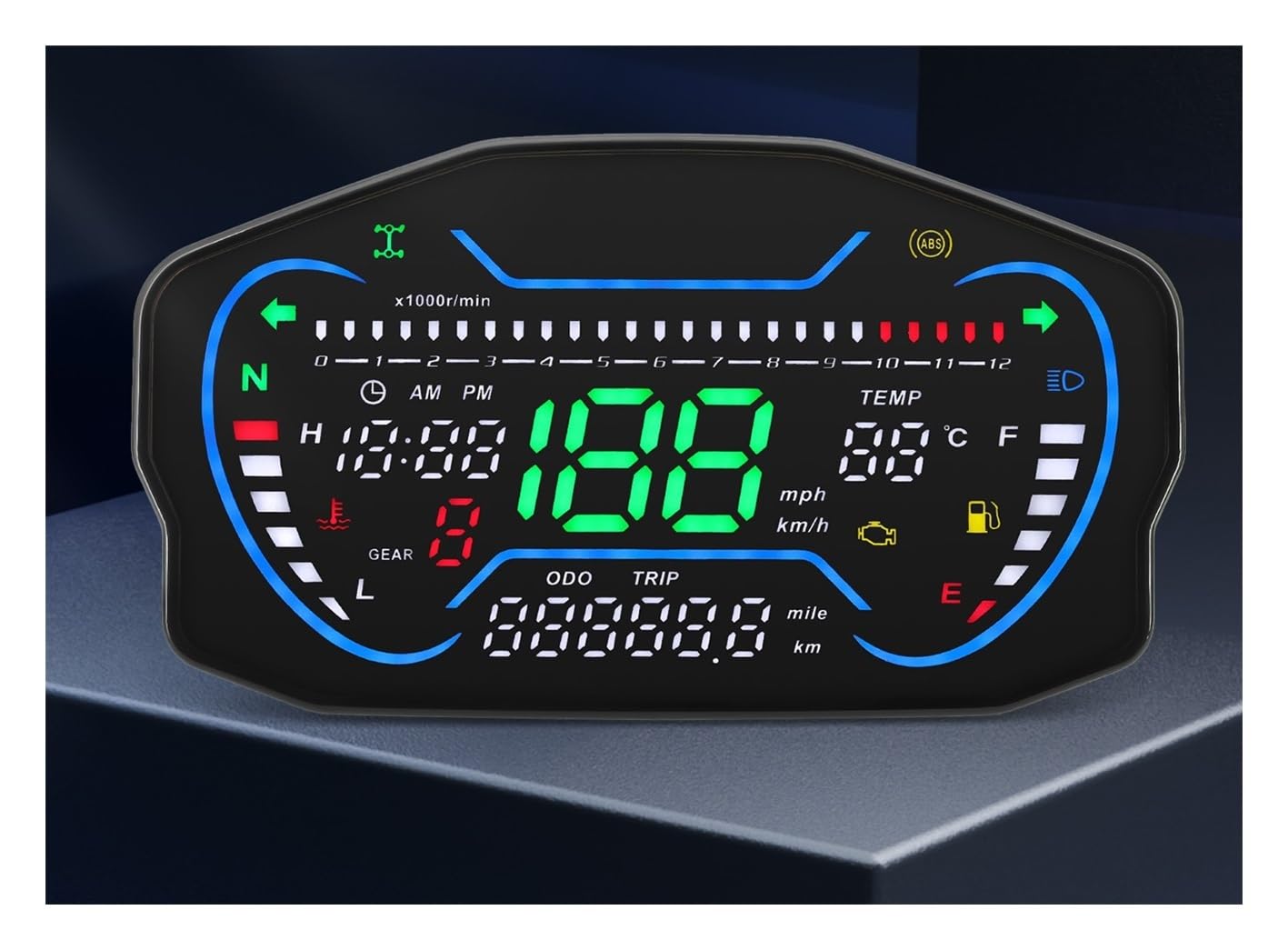 Moto tacómetro Digital Medidor Velocímetro para Motocicleta, Medidor De RPM, Velocidad, Odómetro Digital, Panel Instrumentos, Pantalla, Accesorios, Tacómetros, Medidores