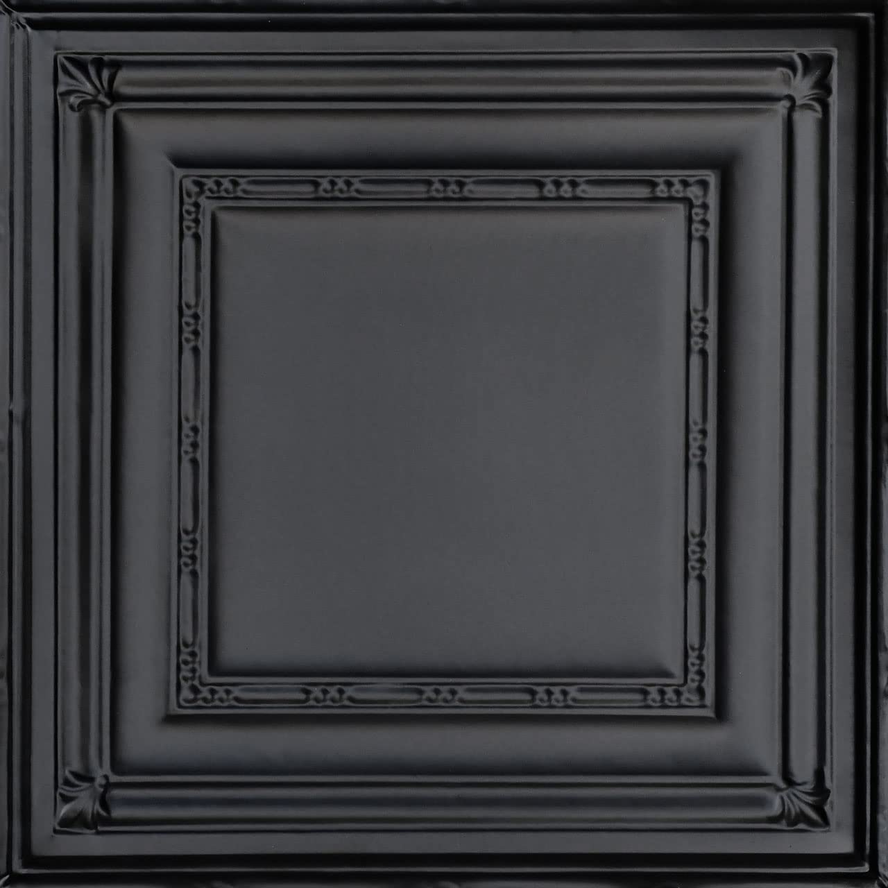 ShankoSKPC504-bk-12x12-D-SAM Eyelet Stamped Metal Lay-in Sample, Satin Black