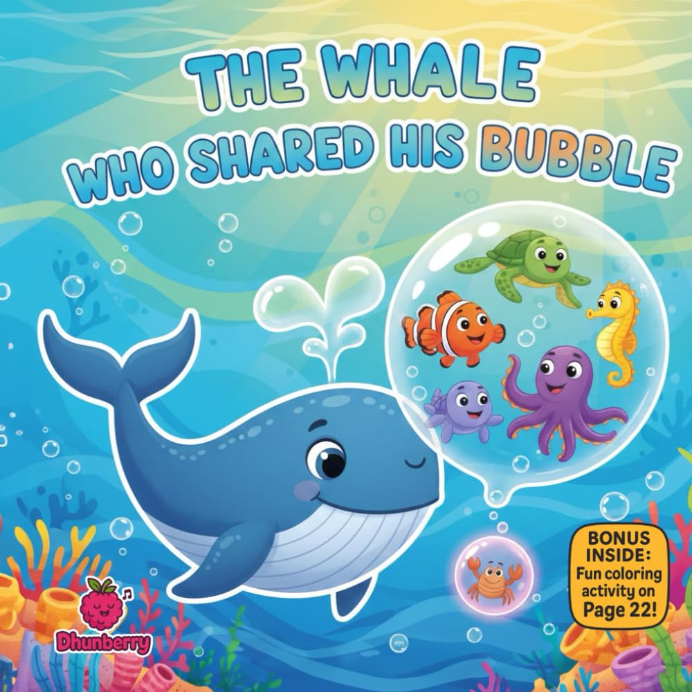 The Whale Who Shared His Bubble: A Sweet Rhyming Picture Book About Sharing, Friendship, and Growing Joy (The Gentle Giants)