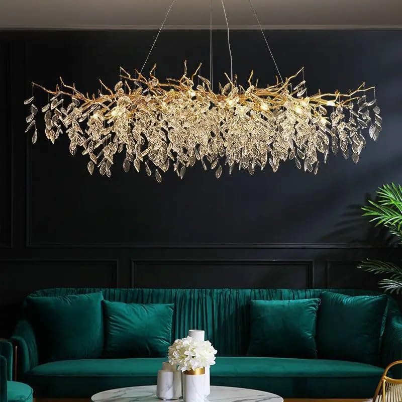 Luxury Modern Crystal Led Chandelier Restaurant Living Room Bedroom Decorative Chandelier,for Decoration