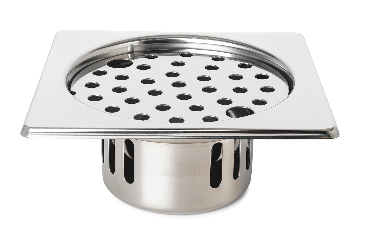 SBDStainless Steel Floor Drain Strainer Jali Chrome Finished