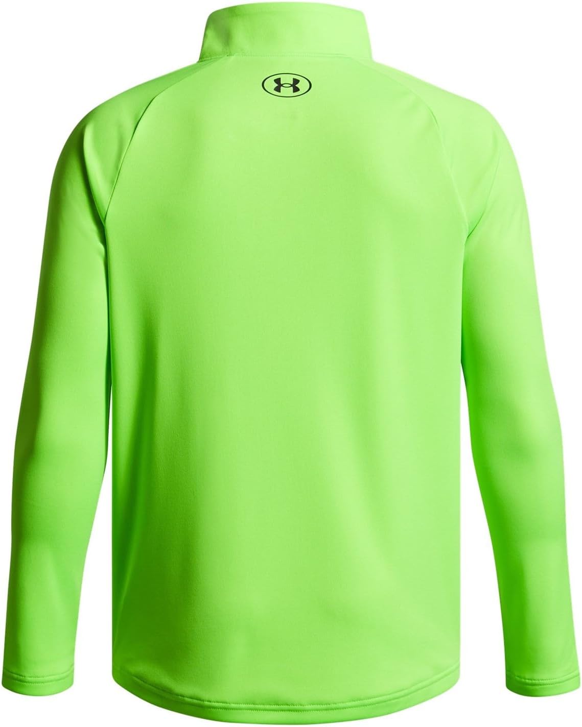 Under Armour Boys' Tech 2.0 1/2 Zip T-Shirt, (389) Hyper Green / / Black, Medium