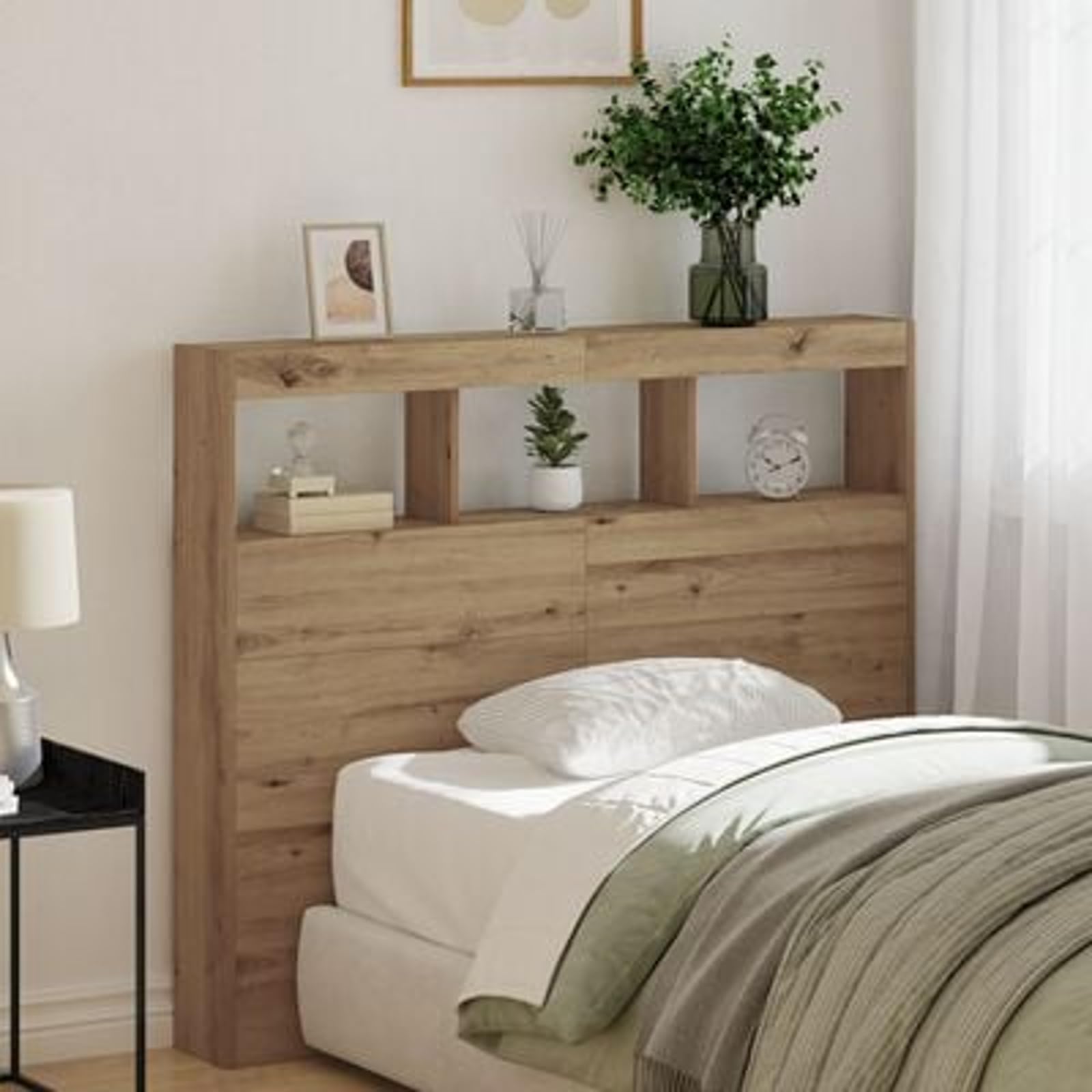 Brokky 869112 Testiera in Rovere Artigianale Rovere Artigianale Testata in Legno,Testata Letto Matrimoniale Muebles Dormitorio Spalliera Letto Testiere per Letto Matrimoniale