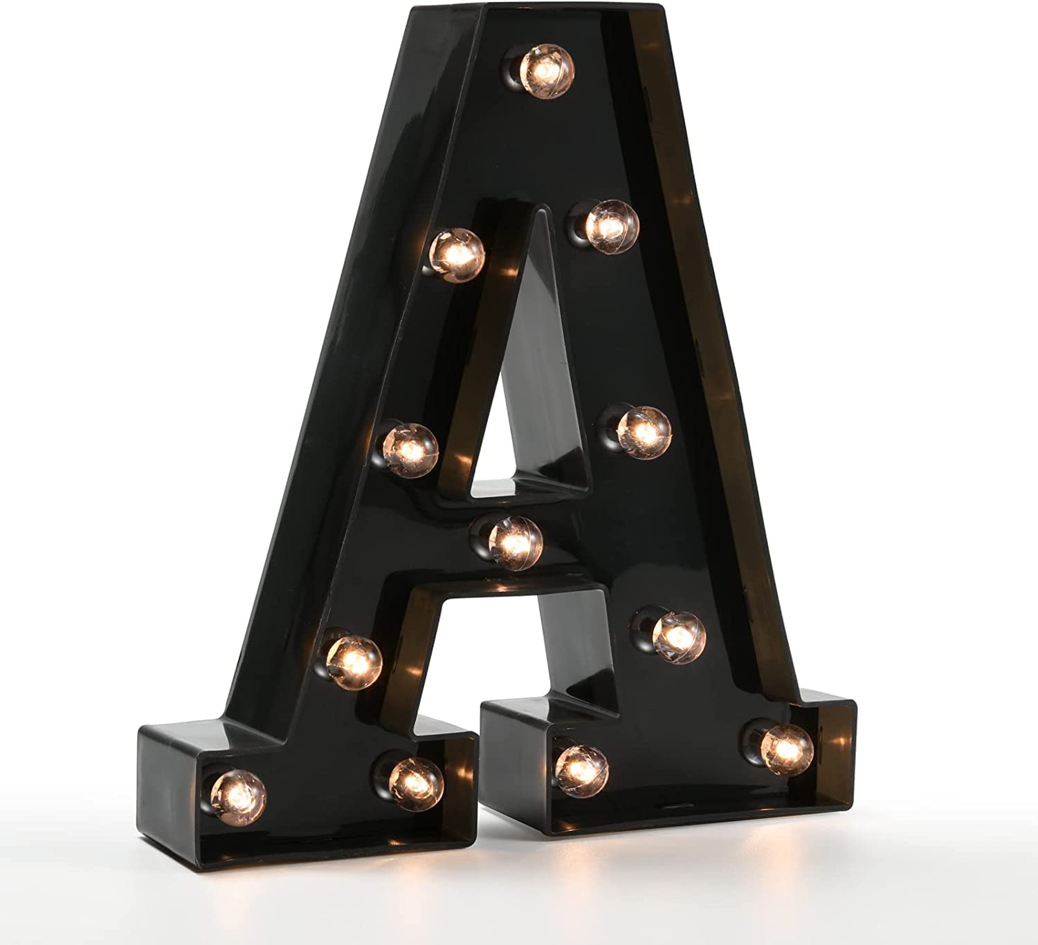 zhonghua LED Letter Lights, Alphabet Marquee Letters Sign LED Marquee Number Lights Sign for Night Light (A)