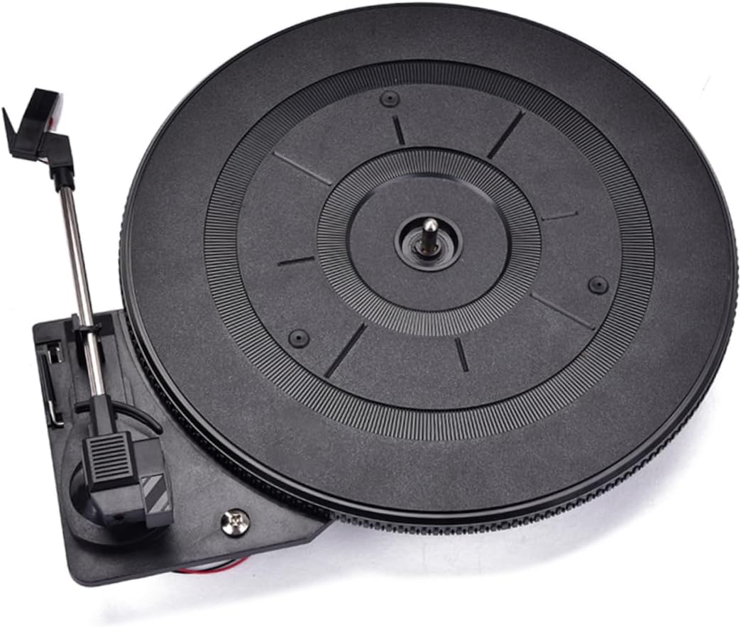 28cm Vintage Vinyl Record Player Turntable for Music Enthusiasts Classic Design Built-in Speakers for Home Audio and Video Accessories