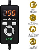 Vista 5 de UTK Almohadilla térmica para aliviar el dolor de espalda baja almohadilla térmica infrarroja lejana con piedra preciosa natural cinturón