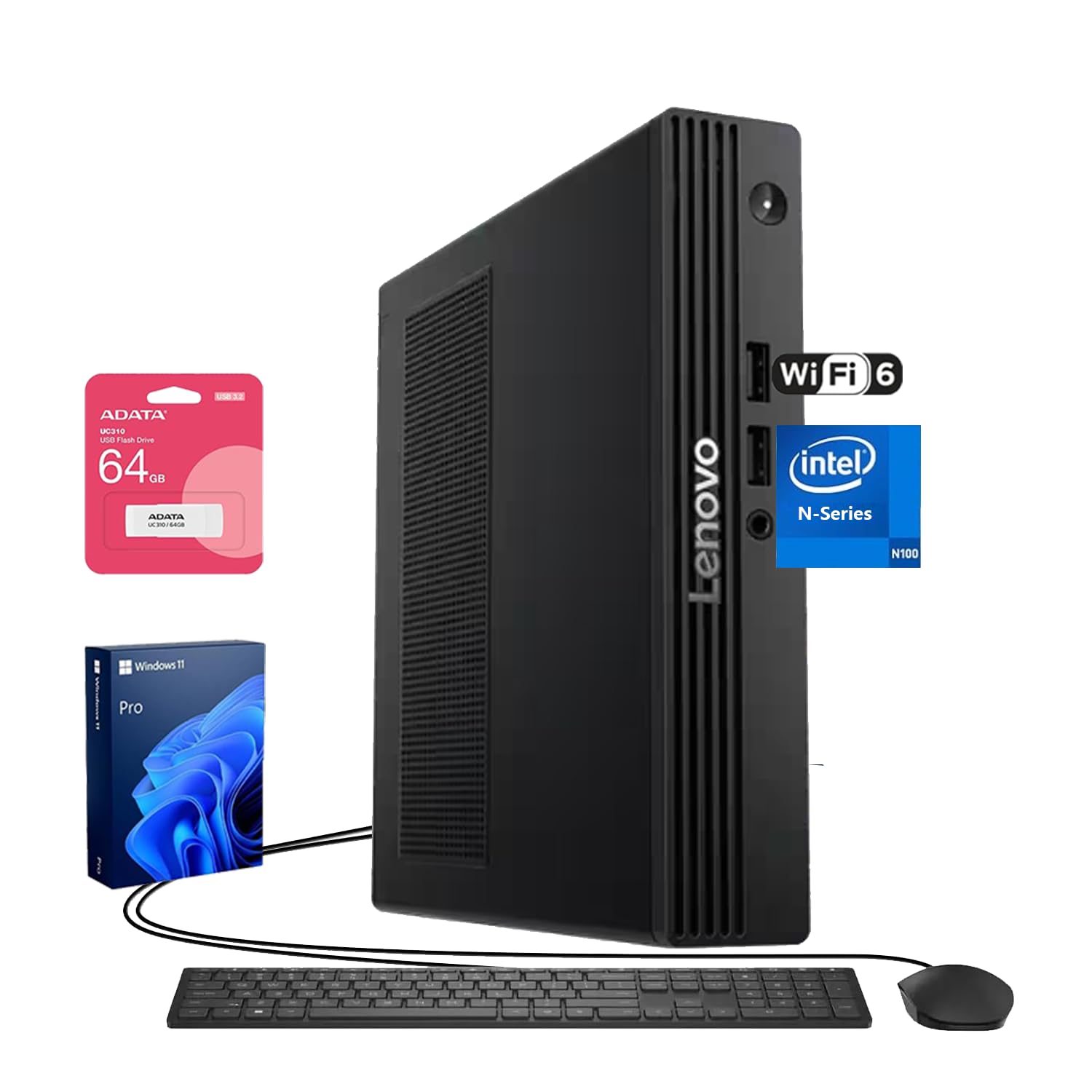Amazon.com: Lenovo V100q Business Tiny Desktop, Intel 4-Core