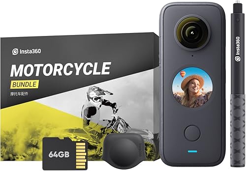 Miniatura 6 de Insta360 ONE X2 Cámara de acción impermeable de 360 grados, 5.7K 360, estabilización, pantalla táctil, edición AI, transmisión en vivo, cámara web,