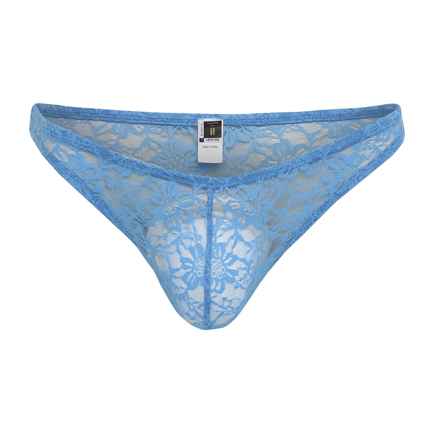 la intimo Men's Lace Bikini Blue-picture-13