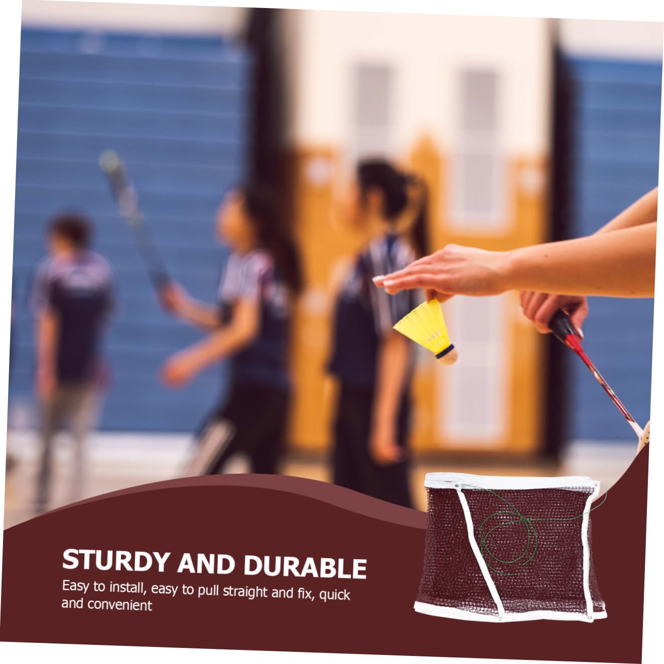TOYANDONA Rete Da Badminton Portatile Per Esterni Dimensioni Standard Materiale Durevole Per Gioco Su Erba o Superfici Piane