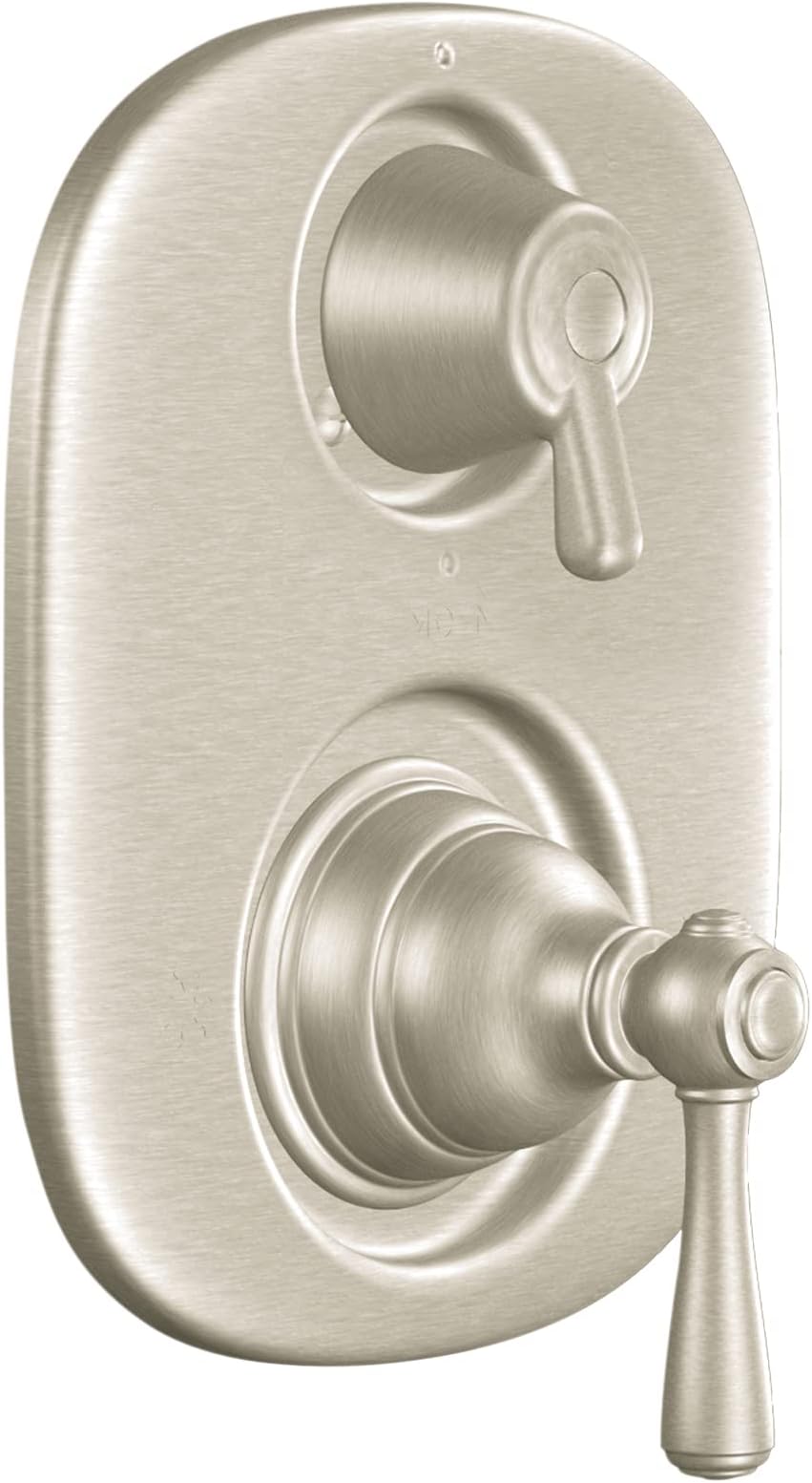 Moen Kingsley Brushed Nickel Moentrol Shower Valve with 3-Function Integrated Diverter Valve Trim, Valve Required, T4111BN