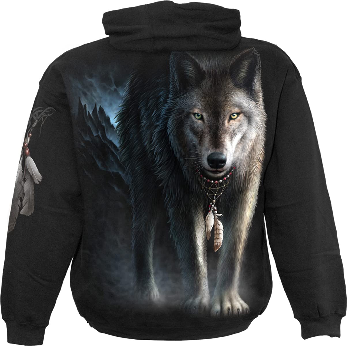 Spiral from Darkness Hombre Sudadera con Capucha Negro 100% algodón Regular