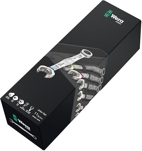 Wera 05020013001 6000 Joker 11 Set 1, Kit con chiavi combinate a cricchetto, metrico, 11-teilig - 10