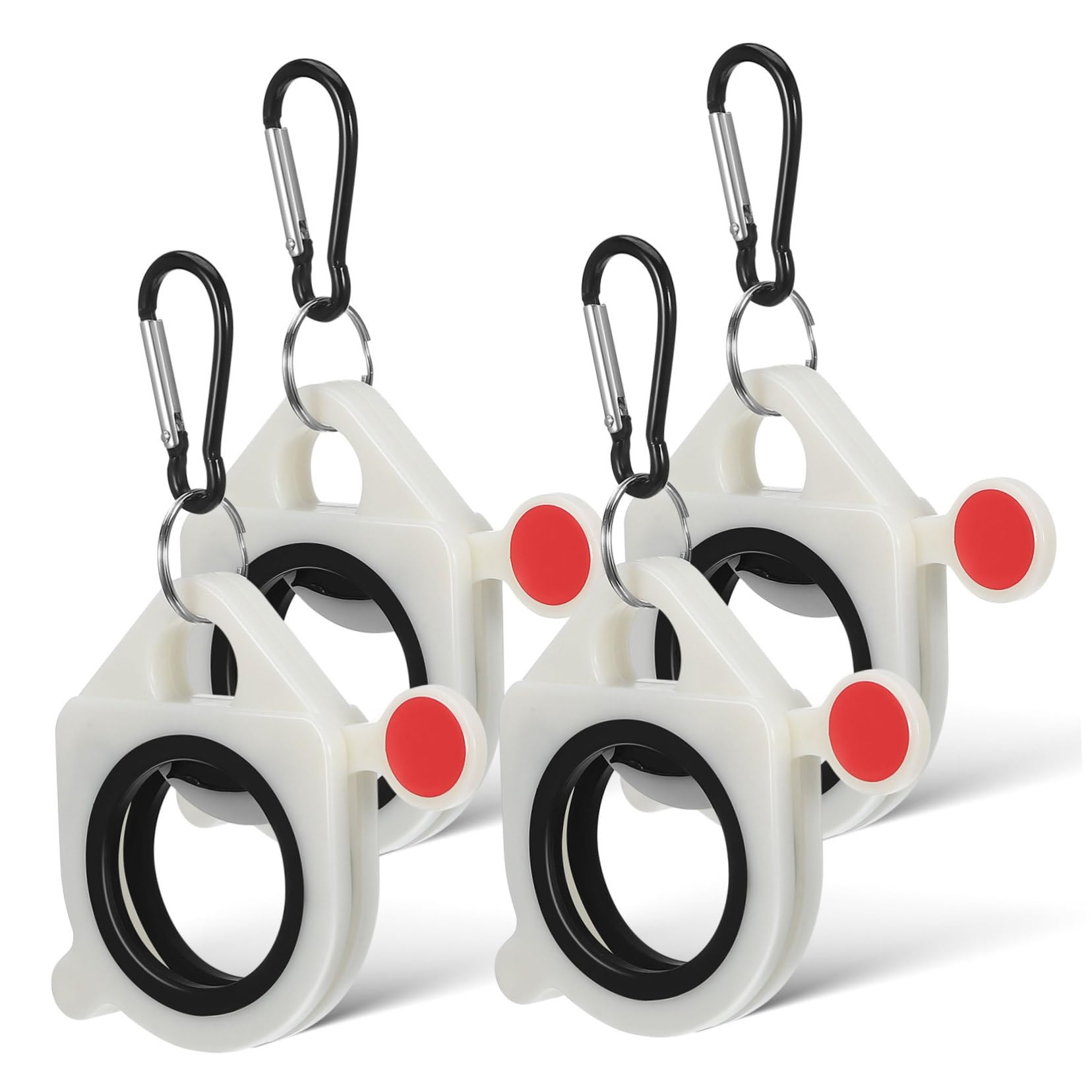 Mikikit 4pcs Zip Tie Holder Organizer Portable Cable Bundling with Glow Dark Feature for Easy Retrieval for Electricians Garage and Home Storage