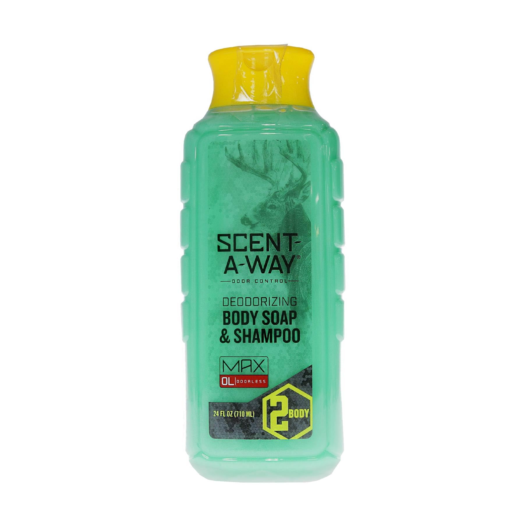 Hunters Specialties Scent-A-Way MAX Liquid Body Soap Shampoo - Hunting Odorless Green Soap Scent Eliminator for Hunters Trappers