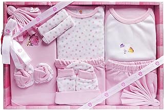 EIO Unisex Kids Cotton Solid Clothing Gift Set -13 Pieces