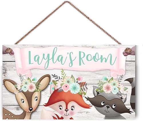 Placa de madera para colgar en la pared, diseño de ciervo de zorro Sika