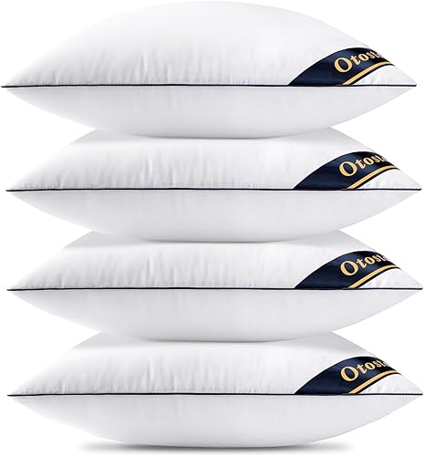 Miniatura 9 de OTOSTAR Juego de 4 rellenos de almohada de 16 x 16 pulgadas, rellenos de almohada decorativos de 16 pulgadas, rellenos de almohada cuadrados para