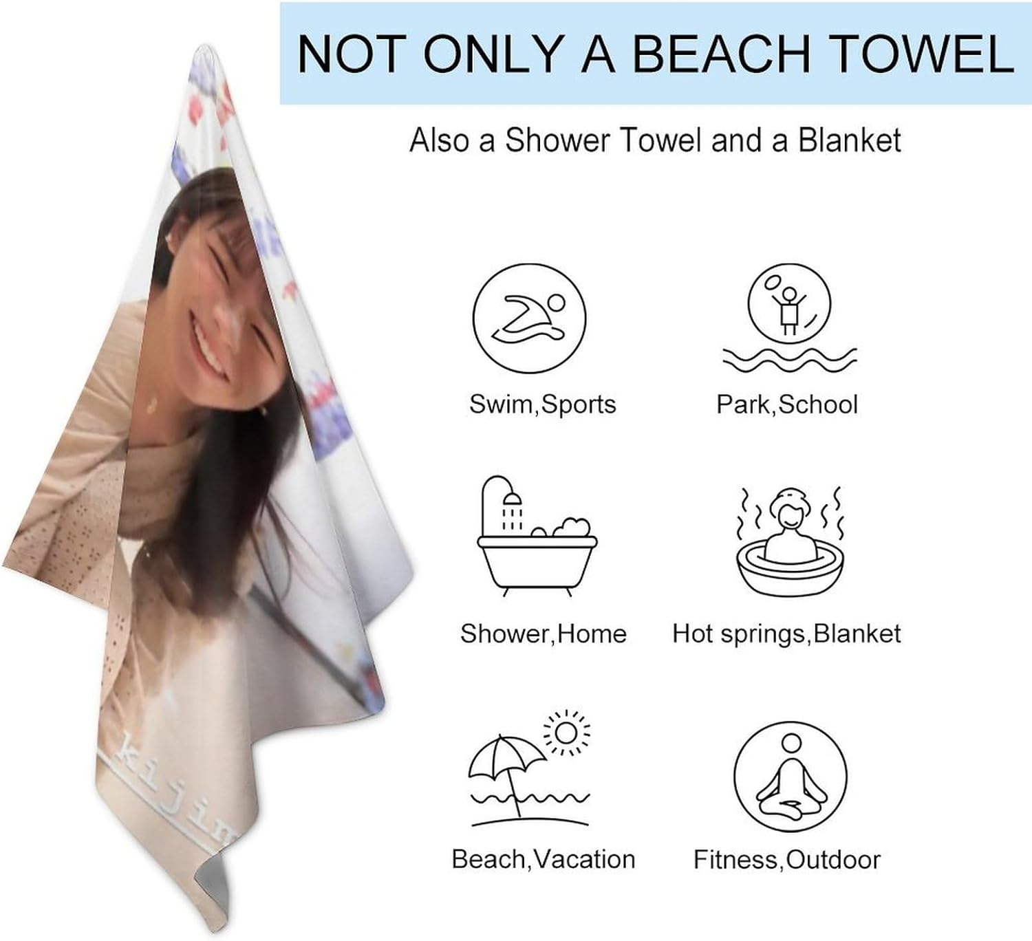 バスタオル 希島あいり 人気 ビーチタオル 80x130cm ラージサイズ 超吸水 柔らかい 肌に優しい ビーチタオル 抗菌防臭 海  Amazon｜井川遥 (3) フェイスタオル多機能 快適で柔らかい ビーチタオル バスタオル 吸水 速乾 抗菌防臭 タオル 家庭用 お風呂 プール  ジム 快適に ... バスタオル 貴島明日香 人気 ビーチタオル 80x130cm ラージサイズ 超吸水 柔らかい 肌に優しい ビーチタオル 抗菌防臭 海