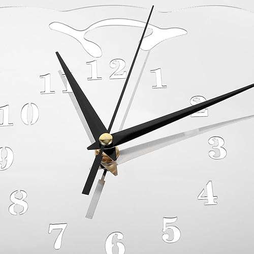 Miniatura 6 de SUPVOX Reloj de pared decorativo para el hogar con forma de diente, decoración de acrílico silencioso, decoración retro
