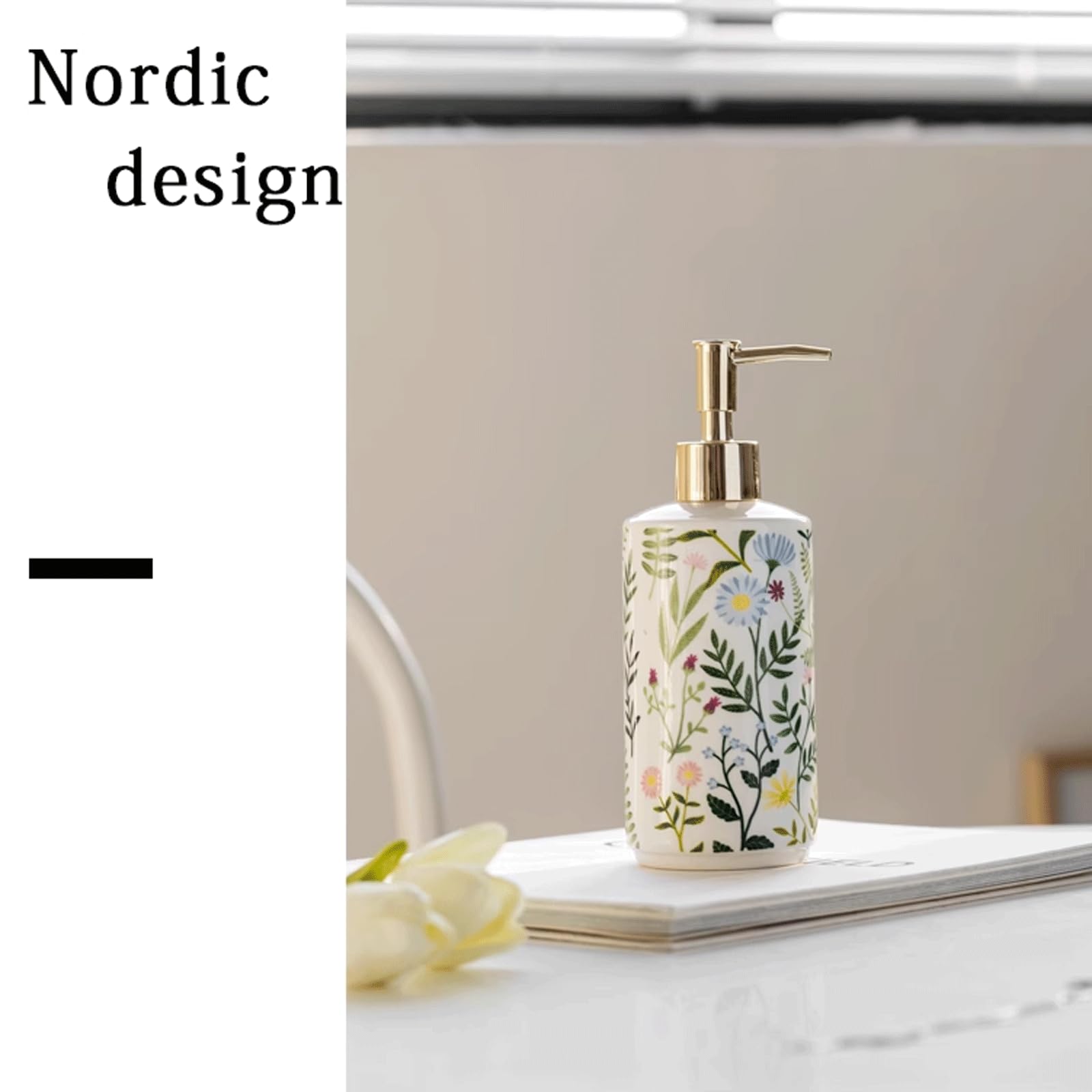 Amazon｜ソープディスペンサー 15.1オンスセラミックソープ