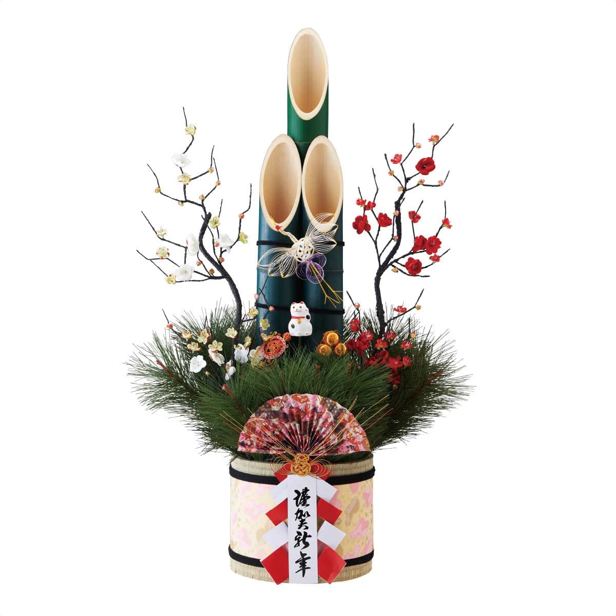 Amazon | 【廃番】彩生竹門松 H120cm 1台【 正月 飾り 門松 玄関