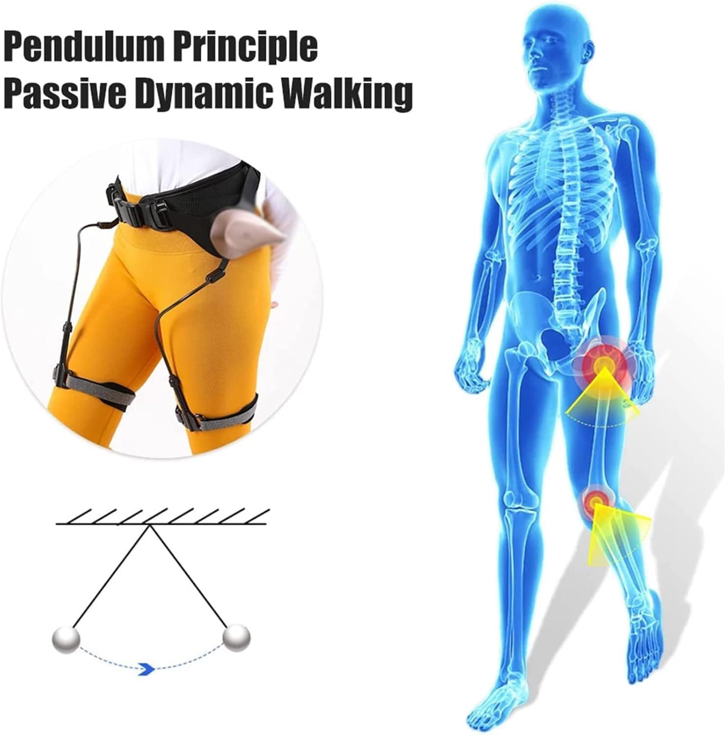 Andador para Adultos, Ayuda for Caminar Bionic Body Power Ayudas for Equipo de Entrenamiento for rehabilitación Miembros Inferiores for Accidentes cerebrovasculares Fácil Bloquear y soltar