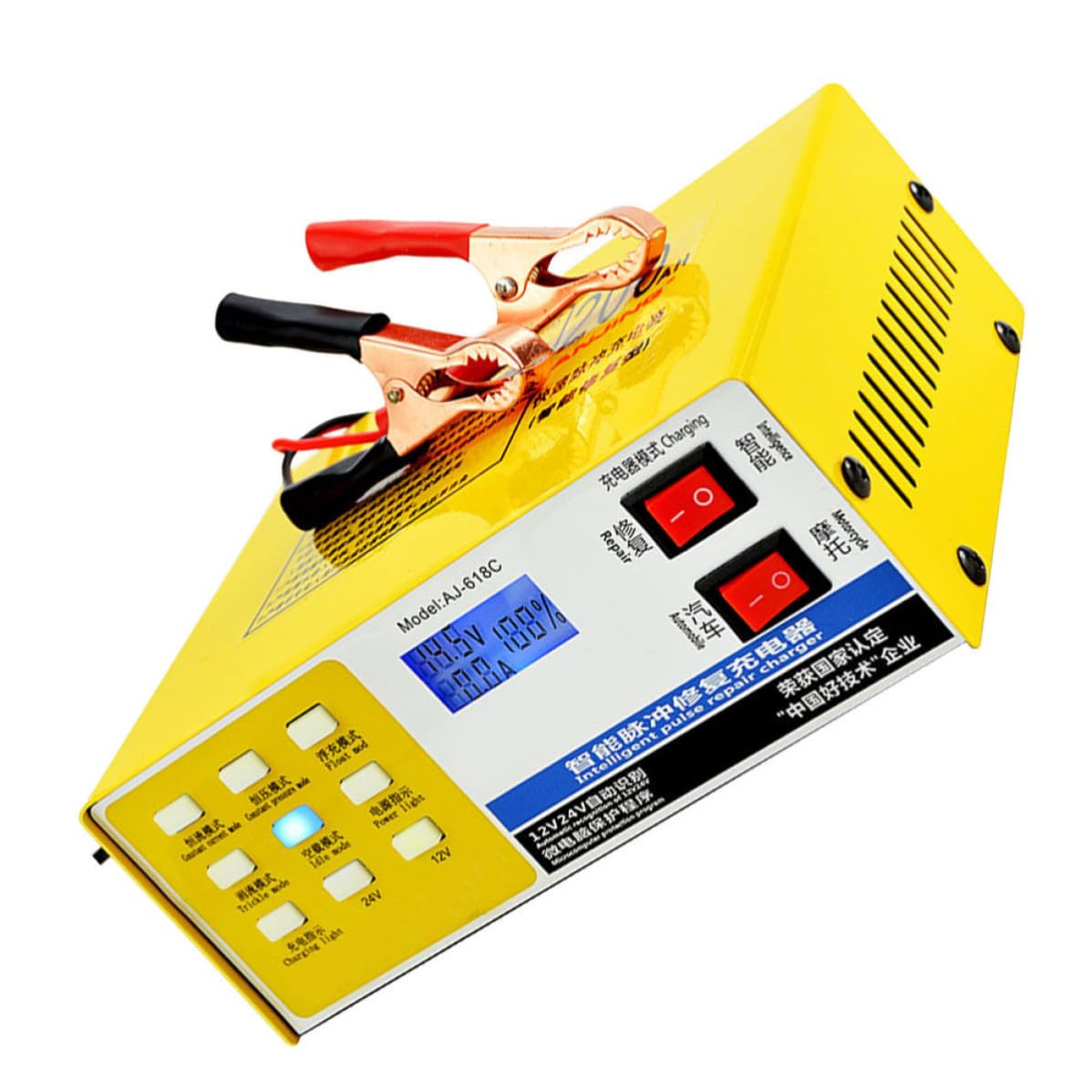 Caricabatterie Intelligente 12v 24v 220w in Metallo per Auto