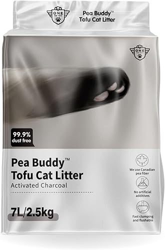 Arena para gatos de tofu, pellets desechables para gatos, paquete de 1 o 4 unidades para arena para gatos sin polvo, bajo seguimiento y control