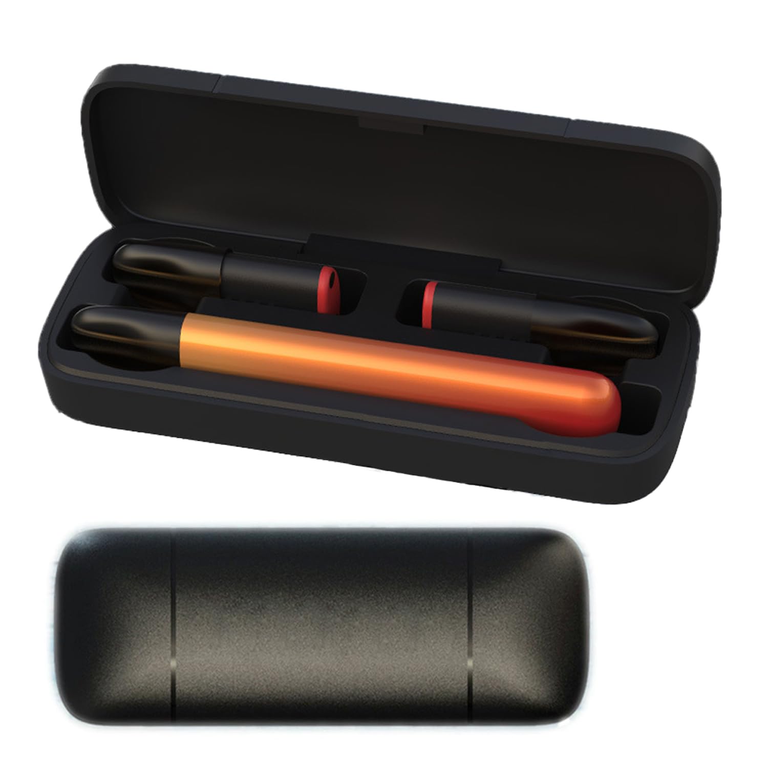 Shinelee VAPE Model3に適合する ケース VAPE3に使用できる DR.VAPE Model3に使用できる 保護ケース 電子タバコ アクセサリー マグネット開閉 ドクターベイプ3対応 カートリッジ まとめて収納可能