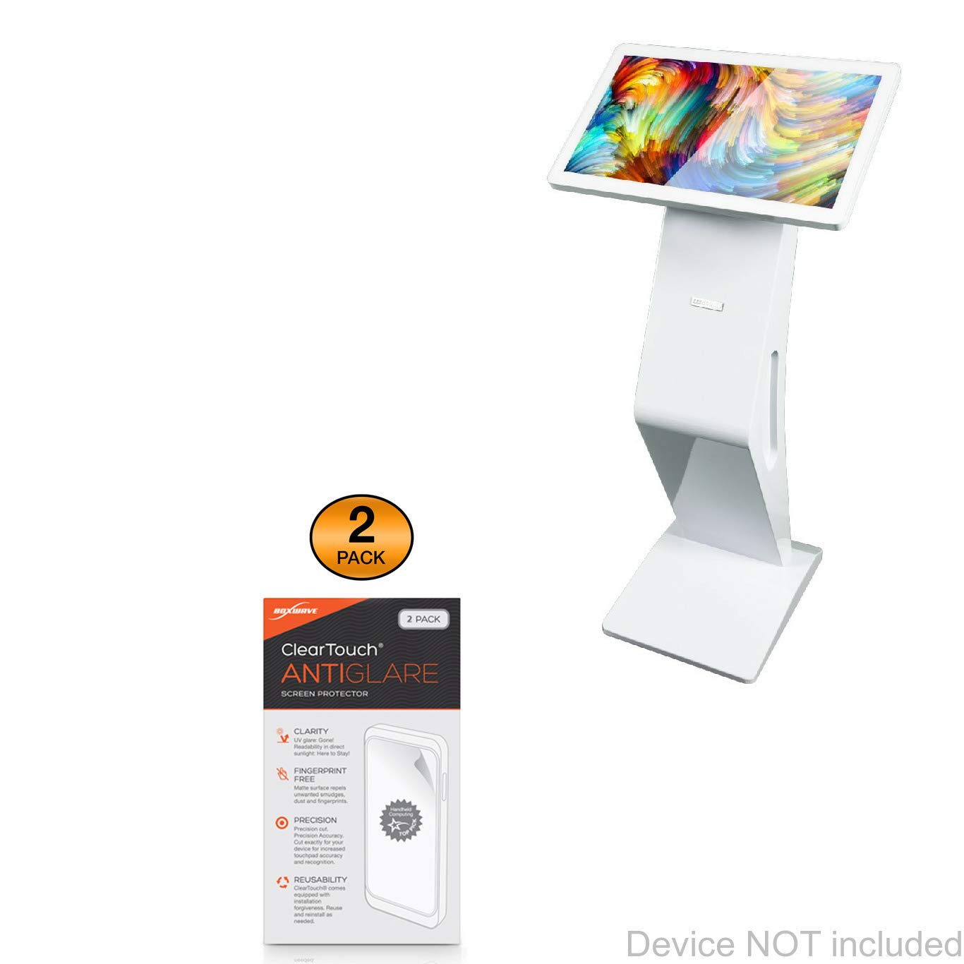 BoxWave Screen Protector Compatible With LEDscopic LHK1021-T - ClearTouch Anti-Glare (2-Pack), Anti-Fingerprint Matte Film Skin