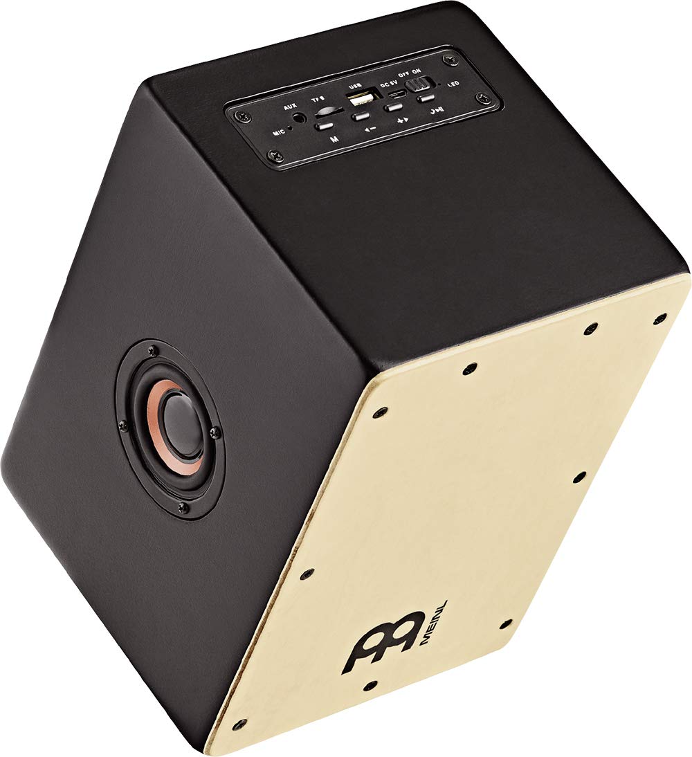 Meinl Percussion Mini Cajon Speaker – Haut-parleur au design de Cajon – Idée cadeau – Avec haut-parleur de 5 watts – Bouleau Baltique, Naturel (MMCS)