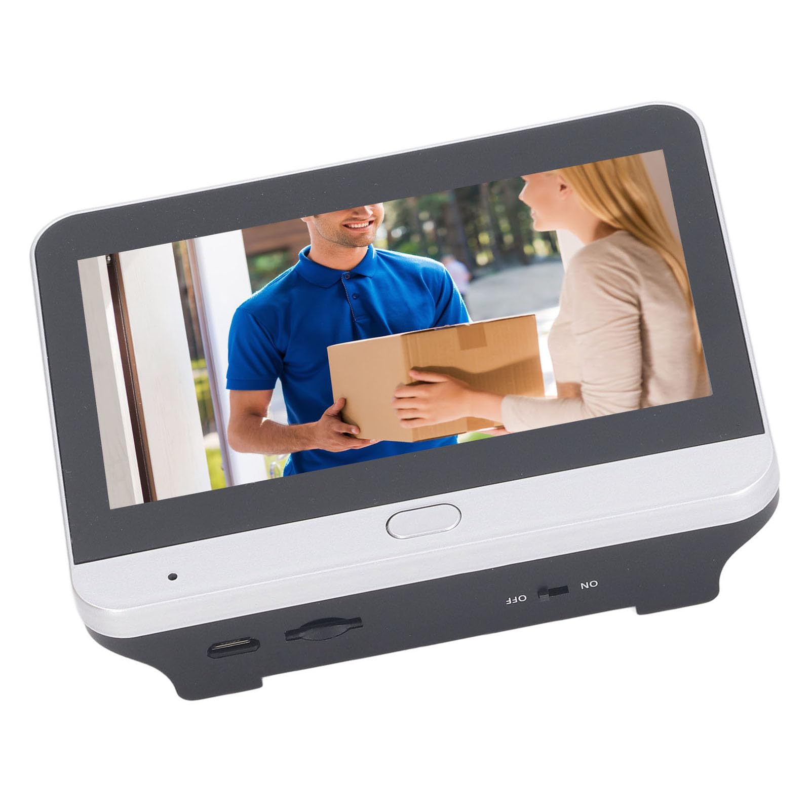 Spioncino per Porta Video Intelligente, Telecamera Spioncino per Porta WiFi ABS con Schermo IPS da 4,3 Pollici, Rilevamento del Movimento PIR Citofono Bidirezionale 1080P, per