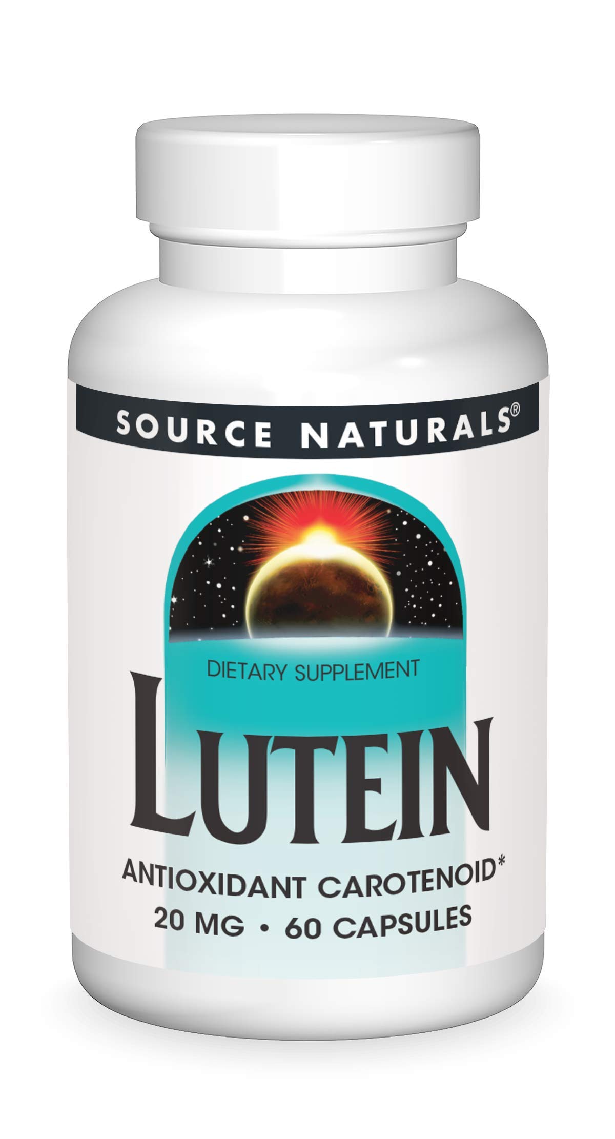 SOURCE NATURALS Lutein 20 Mg Capsule, 60 Count