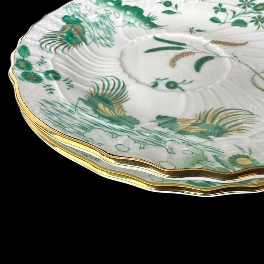 リチャードジノリ  グリーンコック プレート　３枚 リチャードジノリ グリーンコック プレート 3枚