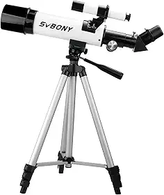 Telescópio para adultos, fácil de usar, telescópios astronômicos com abertura de 60 mm para crianças, telescópio refrator portátil com óptica multi-revestida