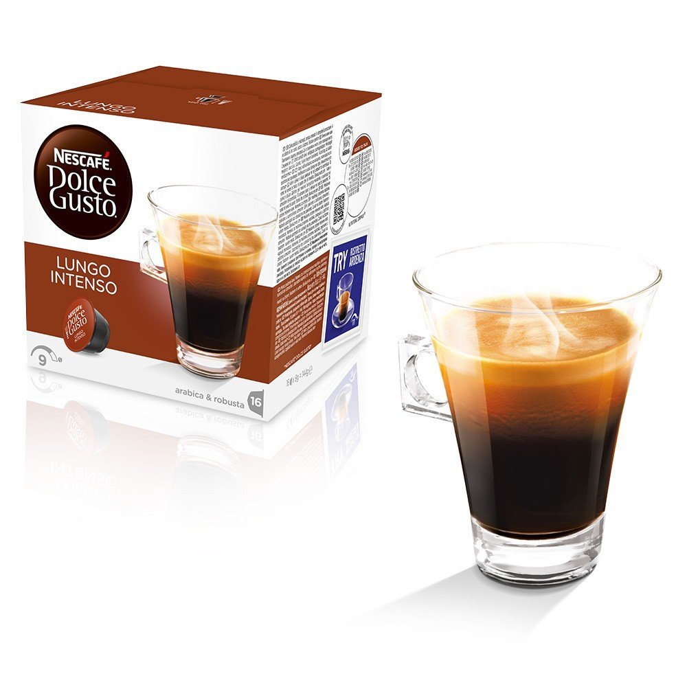 Nescafe Dolce Gusto lungo intenso 16 tazas 3x | Peso total 600 gr