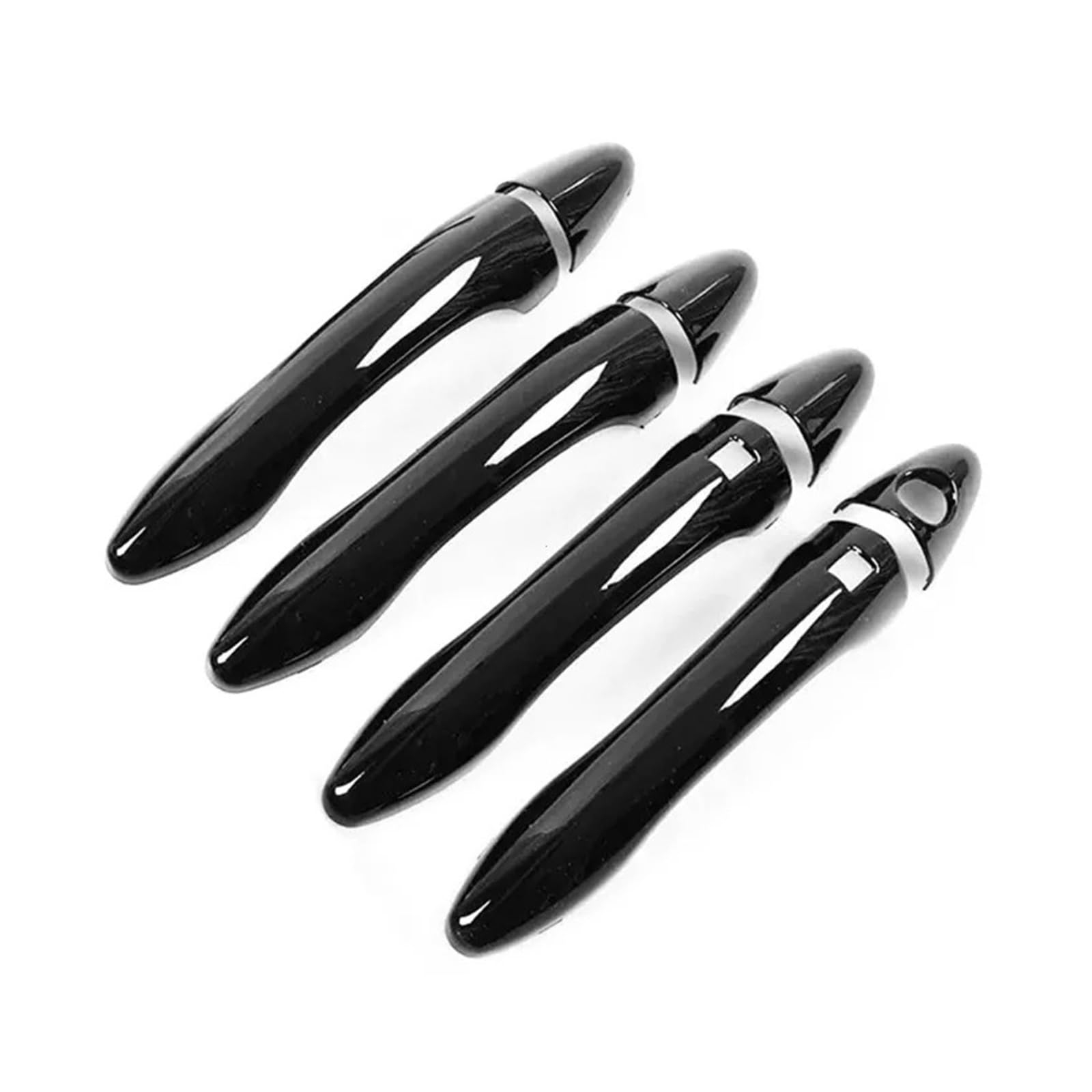 Pacsci Smart Type Black Car Outer Door Handle For Kia Optima K5 2011-2015 For Smart Car Carbon Fiber Style Exterior Door Handle Moulding Cover Trim Sticker Decor Auto Accessories(Smart Type Black)