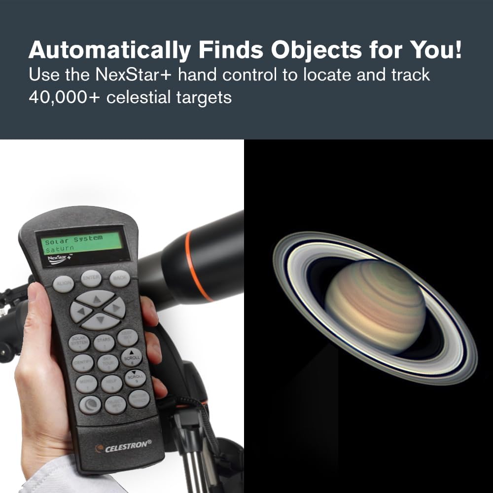Celestron - NexStar 102SLT Computerized Telescope - Compact and Portable – Refractor Optical Design - SkyAlign Technology - Computerized Hand Control - 102mm Aperture