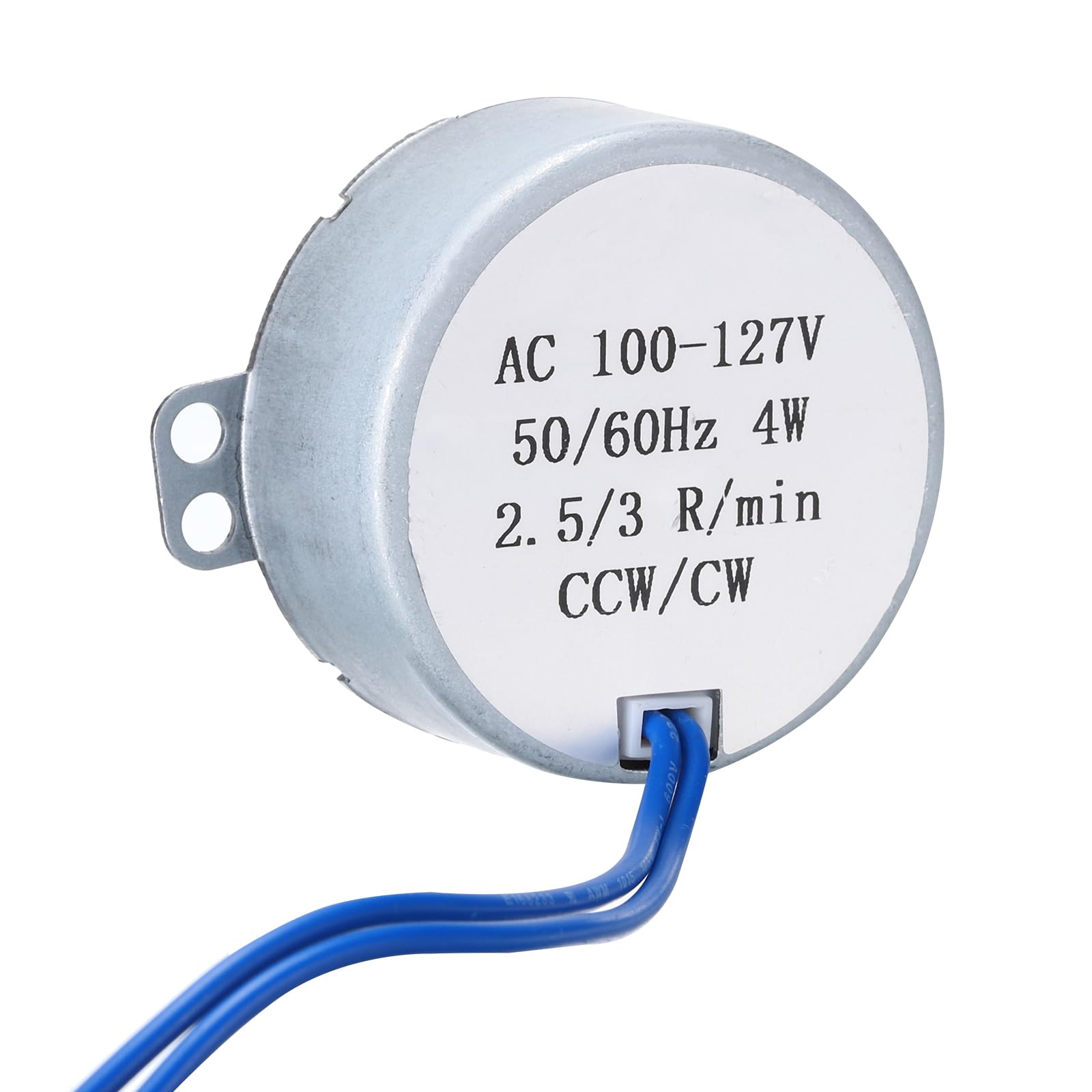 QUARKZMAN Mały silnik synchroniczny Tyc-50 100-127 V Ac 2,5-3 obr./min obrót wału Cw/Ccw silnik przekładniowy 4 W, współczynnik redukcji 8 kgf.cm do kominków elektrycznych