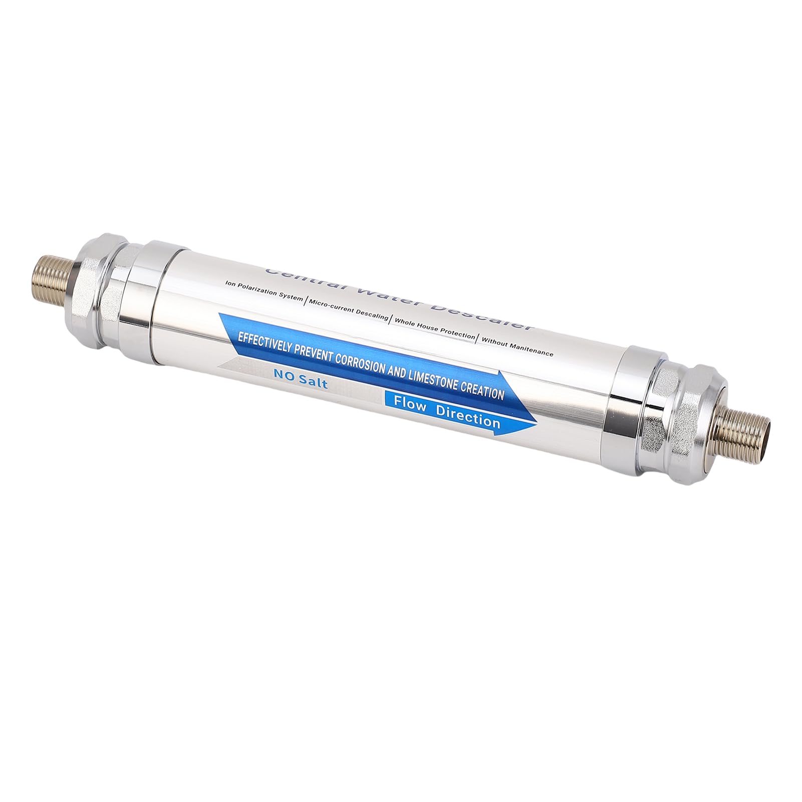 Addolcitore Acqua Magnetica Senza Sale per Casa, Sistema Anticalcare con Tecnologia 304 Acciaio Inox Compatibile con Doccia Lavastoviglie Scaldabagno Solare (3/4 pollici DN20)