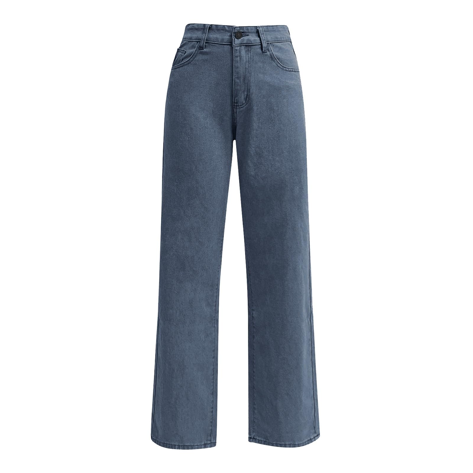 Pantalon en jean en coton pour femme en mousseline de soie avec poches