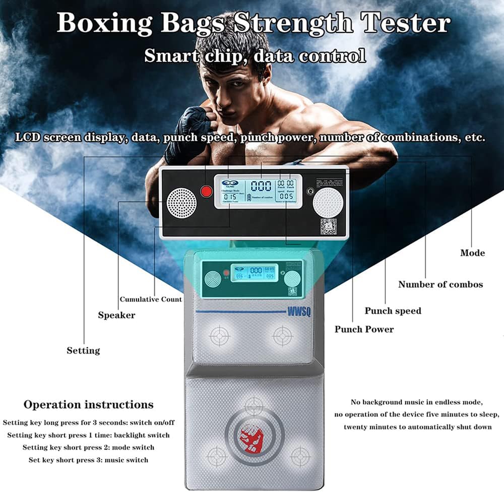 Macchina da gioco elettronica per boxe, da parete, con tester di impatto, attrezzatura intelligente per allenamento per adulti e adolescenti