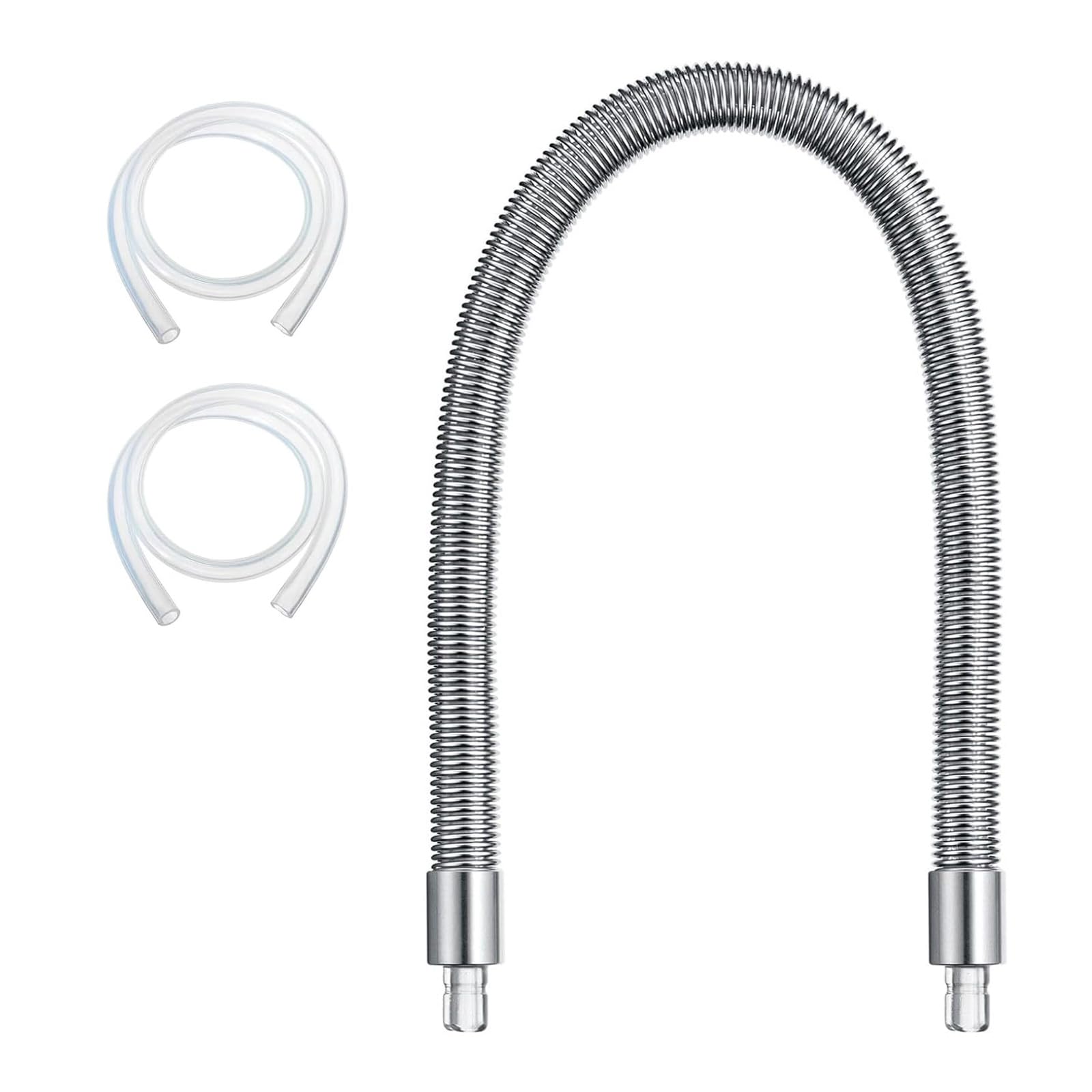 Tsophreniq Stainless Steel Milk Hose Replacement Coffee Milks Casing Hose with HP1 / HP3 Adapter Milk Foam Tube Pipe Tube