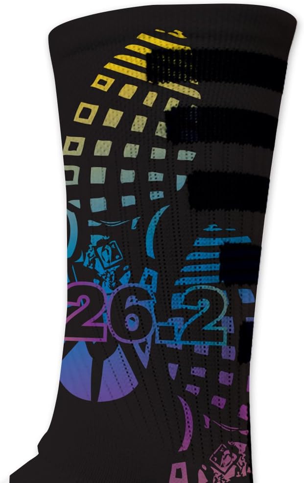 VictoryStore Marathon Performance Crew Sock - Design 1