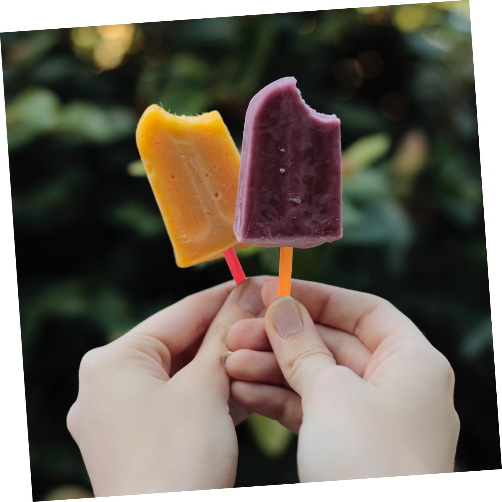 Palitos de Madera para Manualidades y Helado Caseros, 500 Unidades, Coloridos, 15 Cm, Seguros y Reutilizables, para Niños y Proyectos Creativos en Casa y Escuela